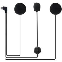 Fone Microfone Original EJEAS V6 Pro+ M6 Capacete Moto Reposição USB tipo C Q8 Q7 V7 V4 Plus