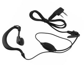 Fone + Microfone Para Radio Kenwood Th-75 Tk-253 Tk-308