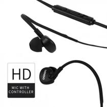 Fone Miniso P2 Preto Com Microfone E Controle Volume