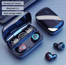 Fone ne Ouvido Bluetooth TWS M10 - Função PowerBank Resistente a Água