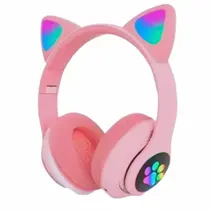 Fone Orelha De Gato Headphone Gatinho Com Led Fone Bluetooth - CAT EAR