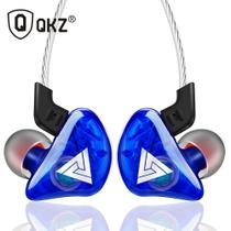 Fone Original QKZ CK5 Hi-FI Hi Res Audio Alta Qualidade Azul + Case