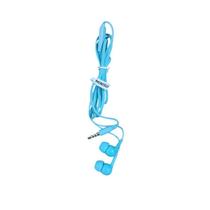 Fone Ouvido Azul Claro Confortável c/Fio Estojo Conector P2