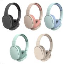 Fone Ouvido Bluetooth 5.3 Sem Fio Redução Ruído Cartão Memória P2 Rádio FM Colorido Grande