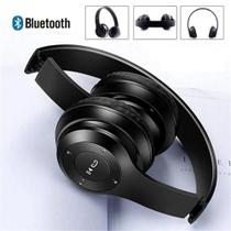 Fone Ouvido Bluetooth Dobrável Microfone Atende Chamada Ajustável