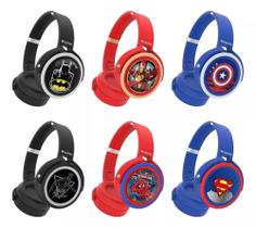 Fone Ouvido Bluetooth Infantil Super Heróis Vingadores - KA