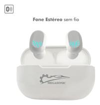 Fone Ouvido Bluetooth Sem Fio Intra Auricular Megasonic TW925 Branco Fone Ouvido Bluetooth Sem Fio Intra Auricular Megasonic TW925 Branco