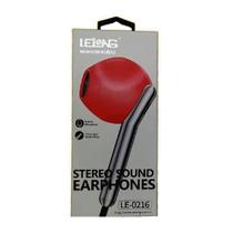 Fone Ouvido Estéreo EARPHONE LE-0216 LELONG Fone Ouvido Estéreo EARPHONE LE-0216 LELONG