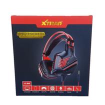 Fone ouvido headphone gamer mic p3 xtrad lc-844 preto verm