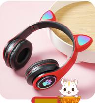 Fone Ouvido Headphone Orelha Gato Bluetooth Dobravel Led Anúncio com variação - CAT EAR
