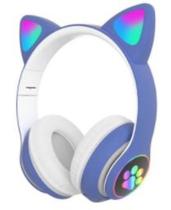 Fone Ouvido Headphone Orelha Gato Bluetooth Infantil P2 Led - CAT EAR