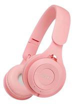 Fone Ouvido Headphone Sem Fio Bluetooth Microfone Ligação Cor Rosa
