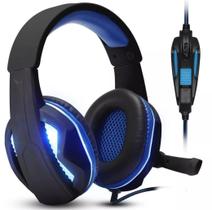 Fone Ouvido Headset Gamer Kp 396 Knup - Azul