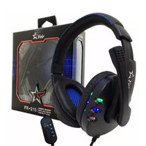 Fone Ouvido Headset Gamer Usb Pc Microfone Feir 215