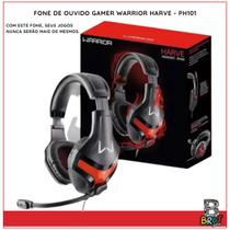 Fone Ouvido Headset Gamer Warrior Harve P2 Áudio Mic Stereo PC Notebook Computador Xbox - Multilaser