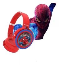 Fone Ouvido Infantil Super Heróis Bluetooth Sem Fio Regulável