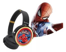 Fone Ouvido Infantil Super Heróis Bluetooth Sem Fio Regulável