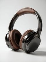 FONE OUVIDO J232 Headset Marrom Preto Arco Ajustável, Almofadas Acolchoadas e Cancelamento de Ruído