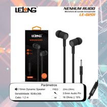 Fone Ouvido Lelong LE0201 Som Alta Qualidade Conforto Ent P2 Fone Ouvido Lelong LE0201 Som Alta Qualidade Conforto Ent P2