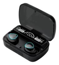 Fone Ouvido M10 Bt Wireless 5.3 Indicador Digital Cor Preto