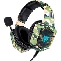 Fone Over Ear Gamer Profissional Headset Luz LED com Fio - GENÉRICO