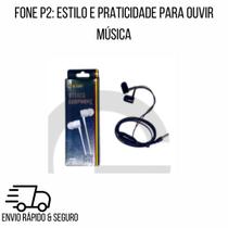 Fone P2: Estilo e Praticidade para Ouvir Música