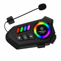 Fone Para Motociclista Capacete Áudio HD Controle De Voz Bluetooth Microfone Intercomunicador