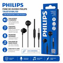 Fone Philips TAUE101BK00 com Microfone Integrado