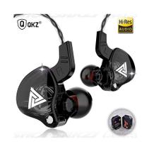 Fone Qkz Ak6 Original Profissional Com microfone Retorno de Palco PRETO - QKZ-EMB-ECOMMERCE
