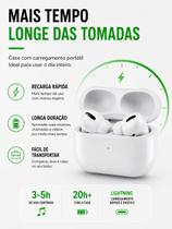 Fone Sem Fio 6 Geração Bluetooth 5.1 Microfone Cancelamento Ruído ANATEL Android iOS Qualidade Premium