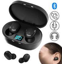 Fone sem fio Bluetooth compativel todos celulares Preto Fone sem fio Bluetooth compativel todos celulares Preto