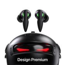 Fone Sem Fio Gamer LED Neon Case Capacete Olhos VermelhoS Fone Sem Fio Gamer LED Neon Case Capacete Olhos VermelhoS