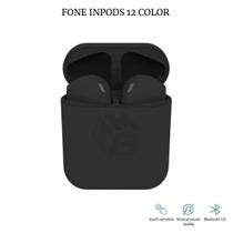 Fone Sem Fio InPods 12 Colors Bluetooth V5.0 Android iOS TWS