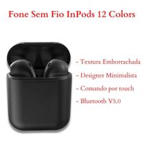 Fone Sem Fio InPods 12 Colors Bluetooth V5.0 Android iOS TWS