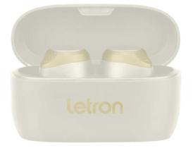 Fone sem fio neo off white estereo intra auricular bluetooth letron 74469