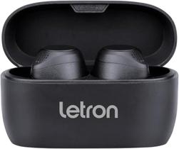 Fone sem fio neo preto estereo intra auricular bluetooth letron