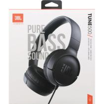 Fone Tune500 headset JBL Pure Bass Sound Preto