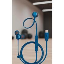 Fone USB-C Azul: Grave Imersivo, Sem Fios Embaralhados