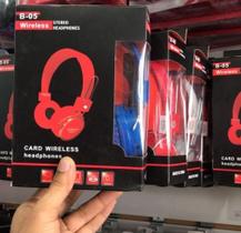 Fone vermelho Bluetooth