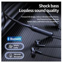 Fone wireless Pro (Black) with Powerful Bass Hastes Flexíveis