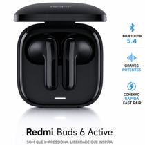 Fone Xiaomi Redmi Buds 6 Active Bluetooth 5.4 Sem Fio Com Graves Potentes Bateria De Longa Duração