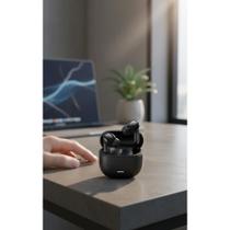 Fones Bluetooth Cancelamento Ruído IPX4 Preto