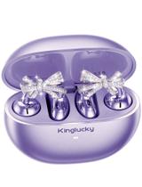 Fones de ouvido abertos com clipe Kinglucky Stylish Purple para mulheres Fones de ouvido abertos com clipe Kinglucky Stylish Purple para mulheres