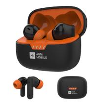 Fones de Ouvido AGM Sem Fio com Cancelamento Ativo de Ruído, Microfone, Assistente de Voz e Bluetooth 5.4