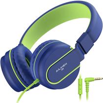 Fones de ouvido AILIHEN I35 On-Ear Kids Safe Volume 93dB azul verde Fones de ouvido AILIHEN I35 On-Ear Kids Safe Volume 93dB azul verde