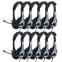 Fones de ouvido Avid AE-36 estéreo brancos com microfone Boom (x10) Fones de ouvido Avid AE-36 estéreo brancos com microfone Boom (x10)