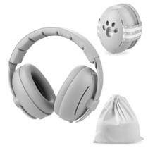 Fones de ouvido Baby Ear Muffs PandaEar com cancelamento de ruído cinza Fones de ouvido Baby Ear Muffs PandaEar com cancelamento de ruído cinza