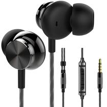 Fones de ouvido Betron BS10 Fones de ouvido com fio com microfone preto