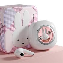 Fones de ouvido Bluetooth 5.3 MIPOW Miffy IPX5 à prova dágua rosa