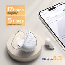 Fones De Ouvido Bluetooth 5.3 Sem Fio 1hora Aut209 Tws Branco